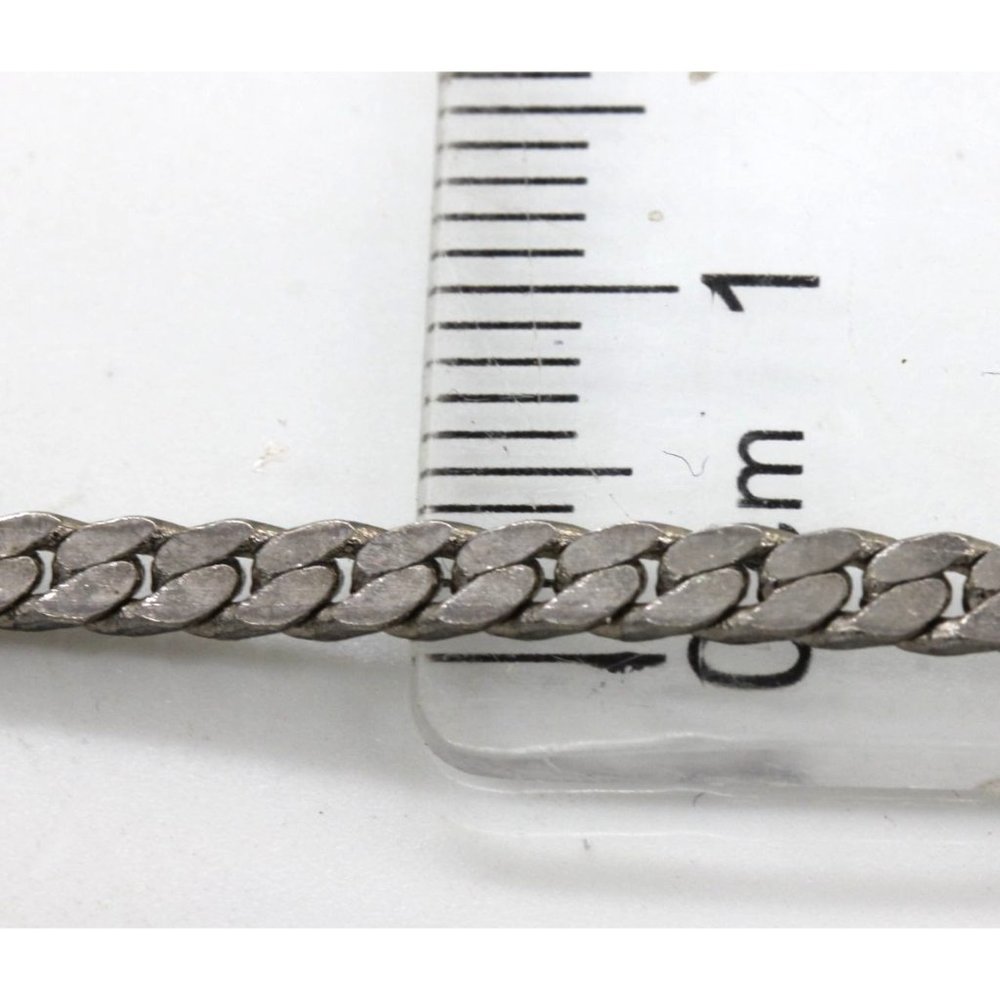 CCI Caret Creation Inc, fine quality silver tone serpentine chain necklace 23" - Picture 7 of 8